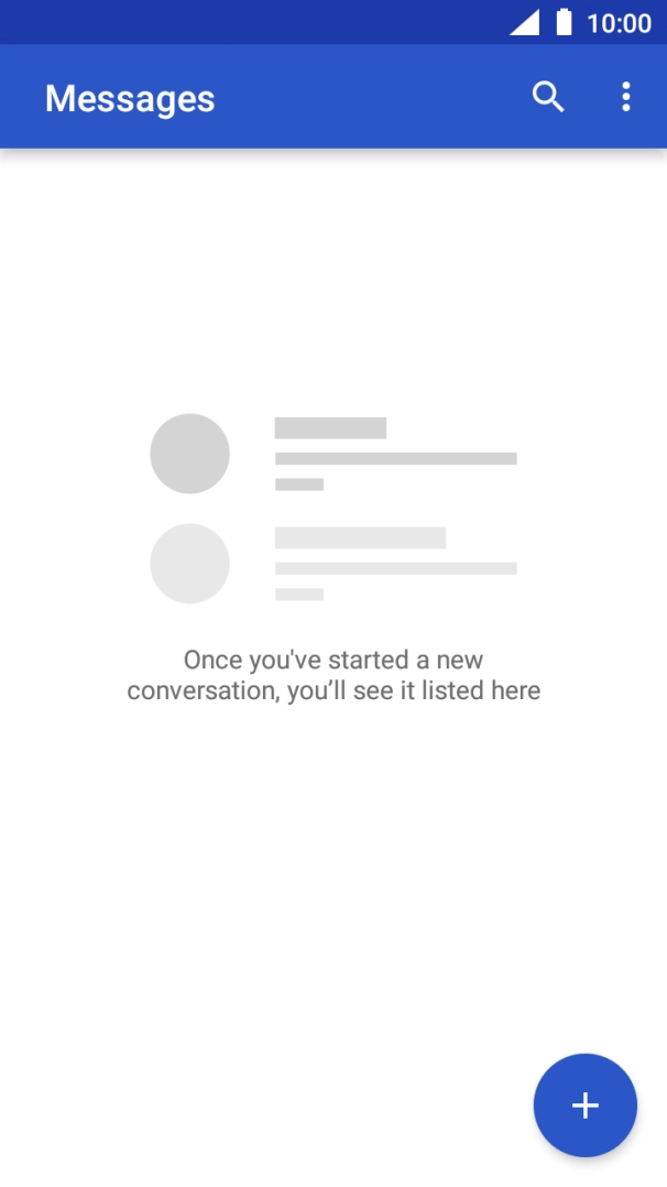 Press the new message icon. Press the new message icon.