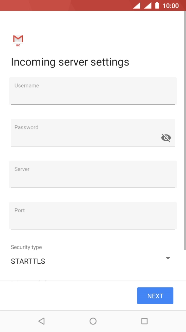 Press the field below 