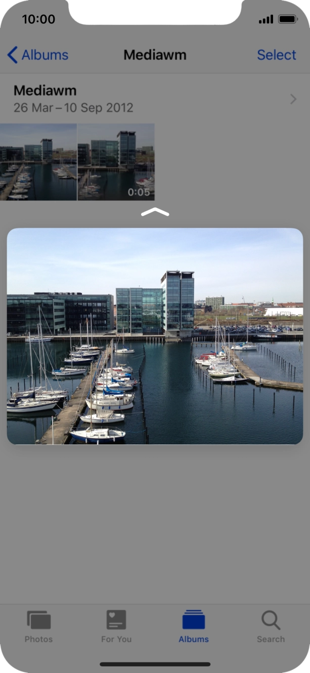 Drag the picture upwards..