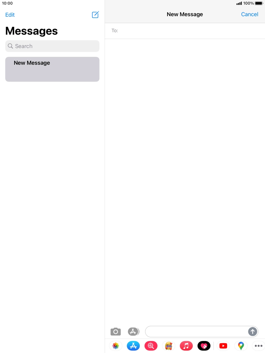 Press To: and key in the first letters of the recipient's name.