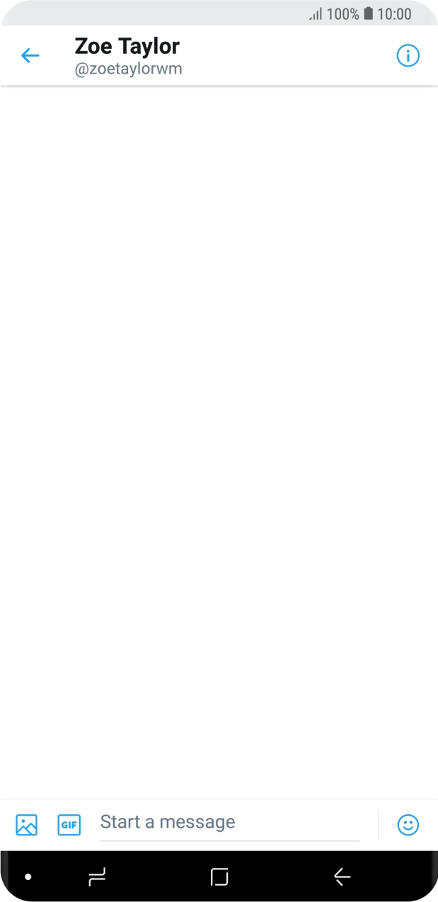 Press the text input field.