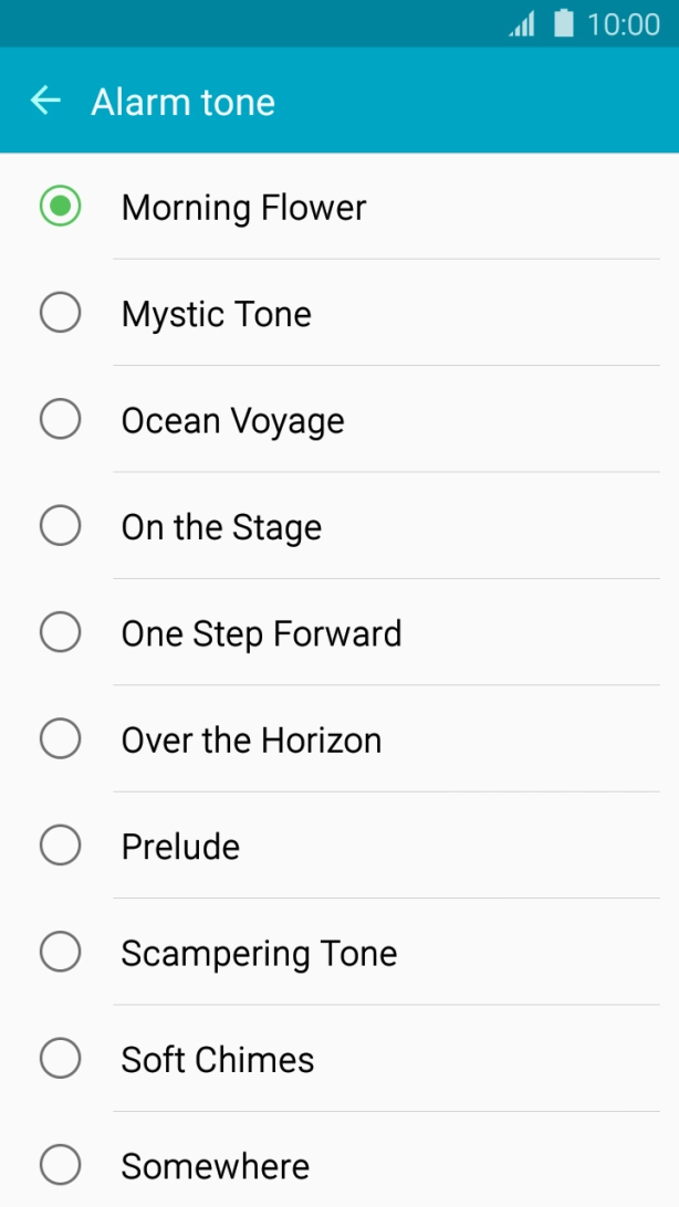 Press the required tone.
