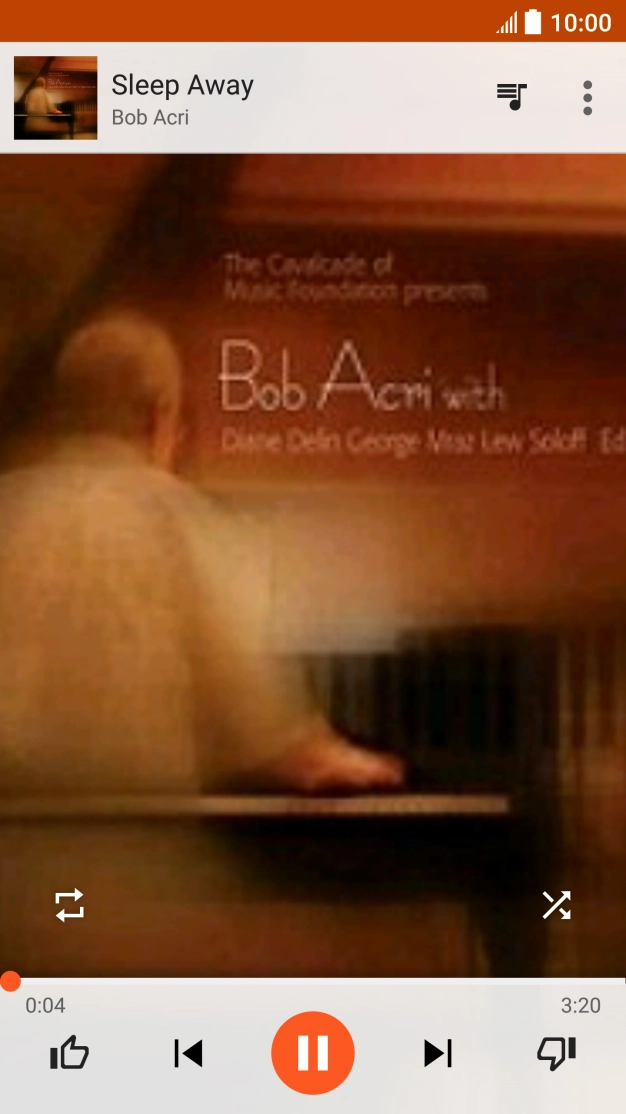 Press arrow right to go to the next audio file.