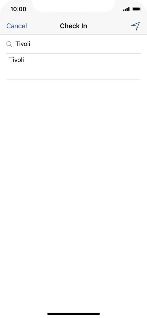 Key in the required search word and press the required location.