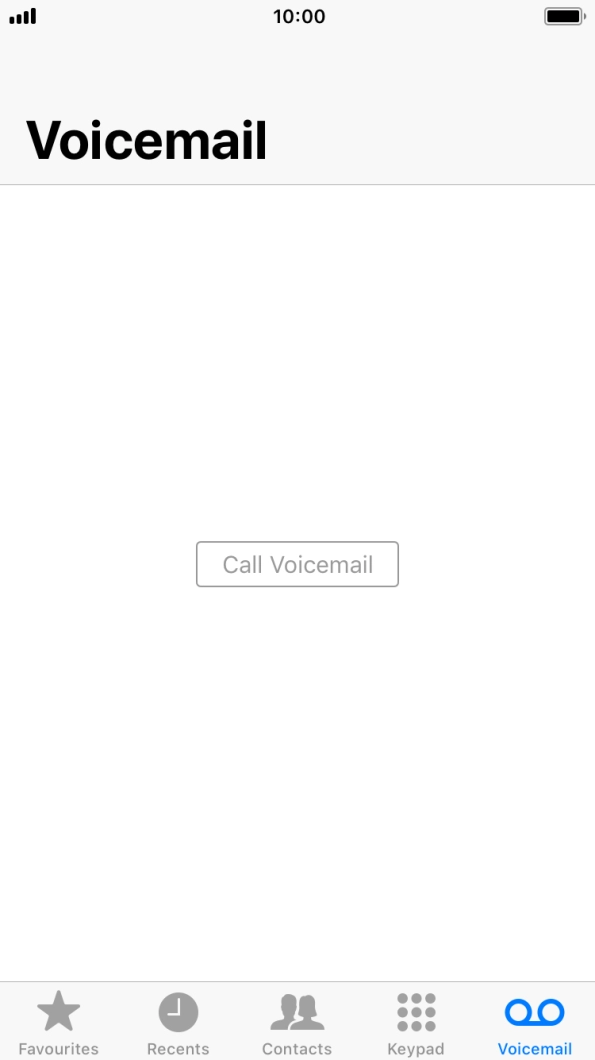 Press Call Voicemail and follow the instructions from your MessageBank®.