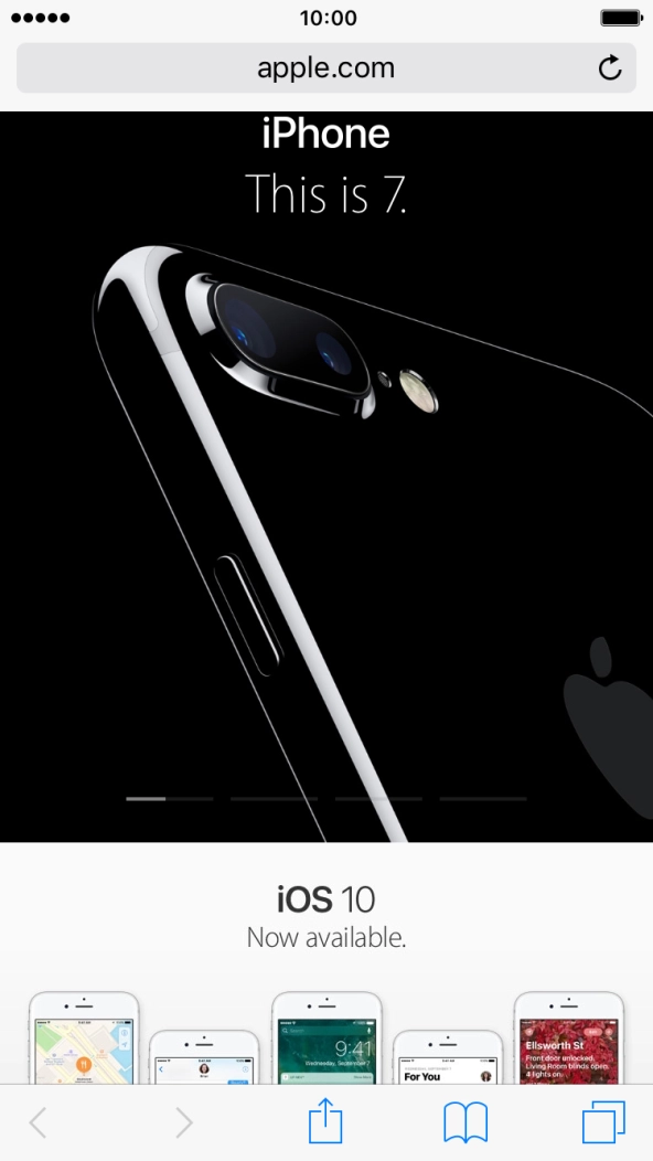 Press the address bar.