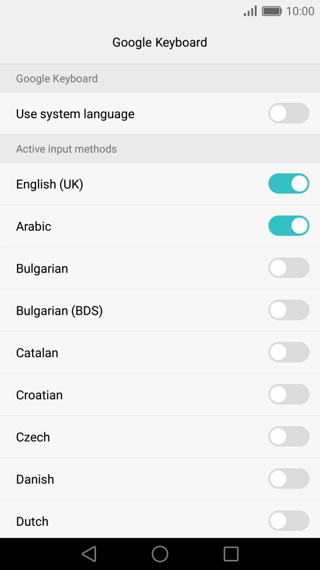 Press the Return key.