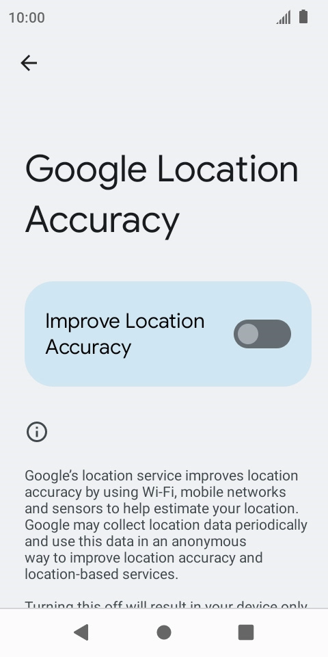 If you press the indicator next to 