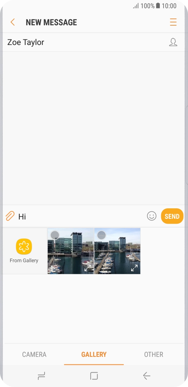 Press GALLERY. Press GALLERY.