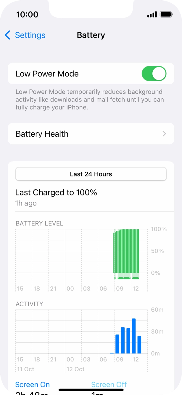 Slide your finger upwards starting from the bottom of the screen to return to the home screen.