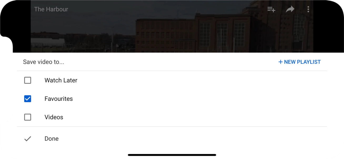 Press the required playlist.