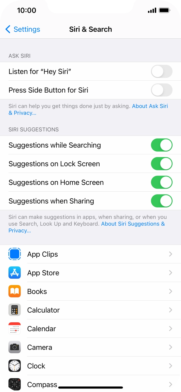 Press the indicator next to Press the indicator next to