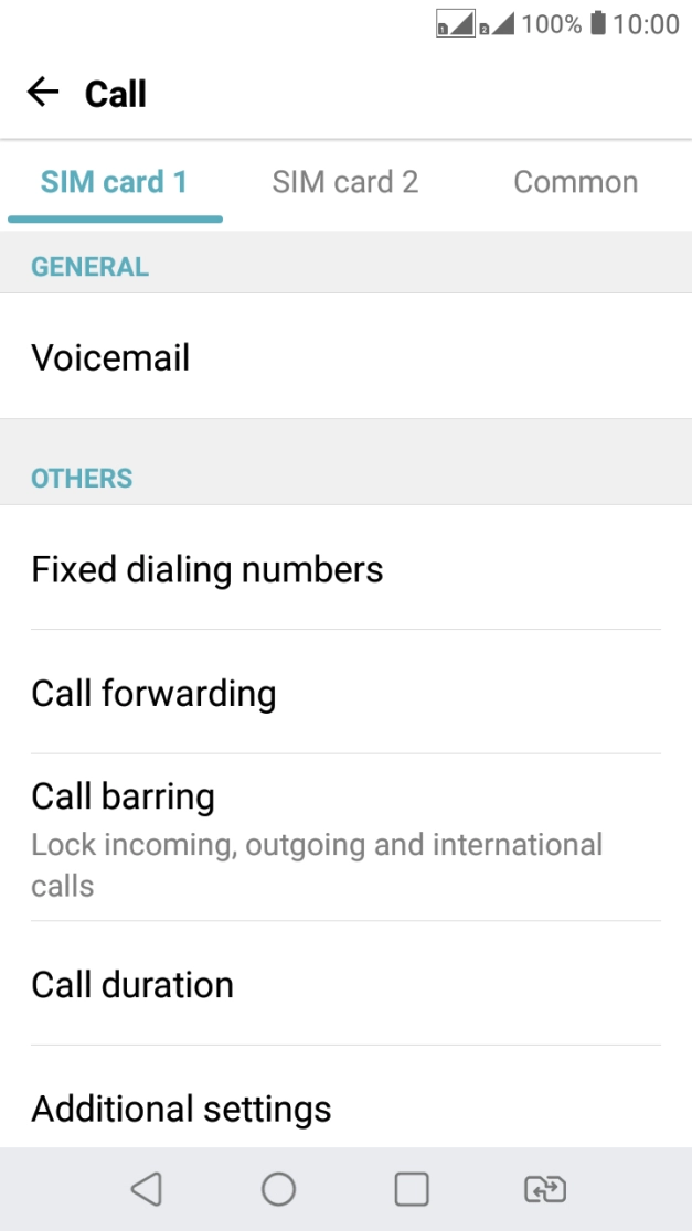 Press Additional settings.