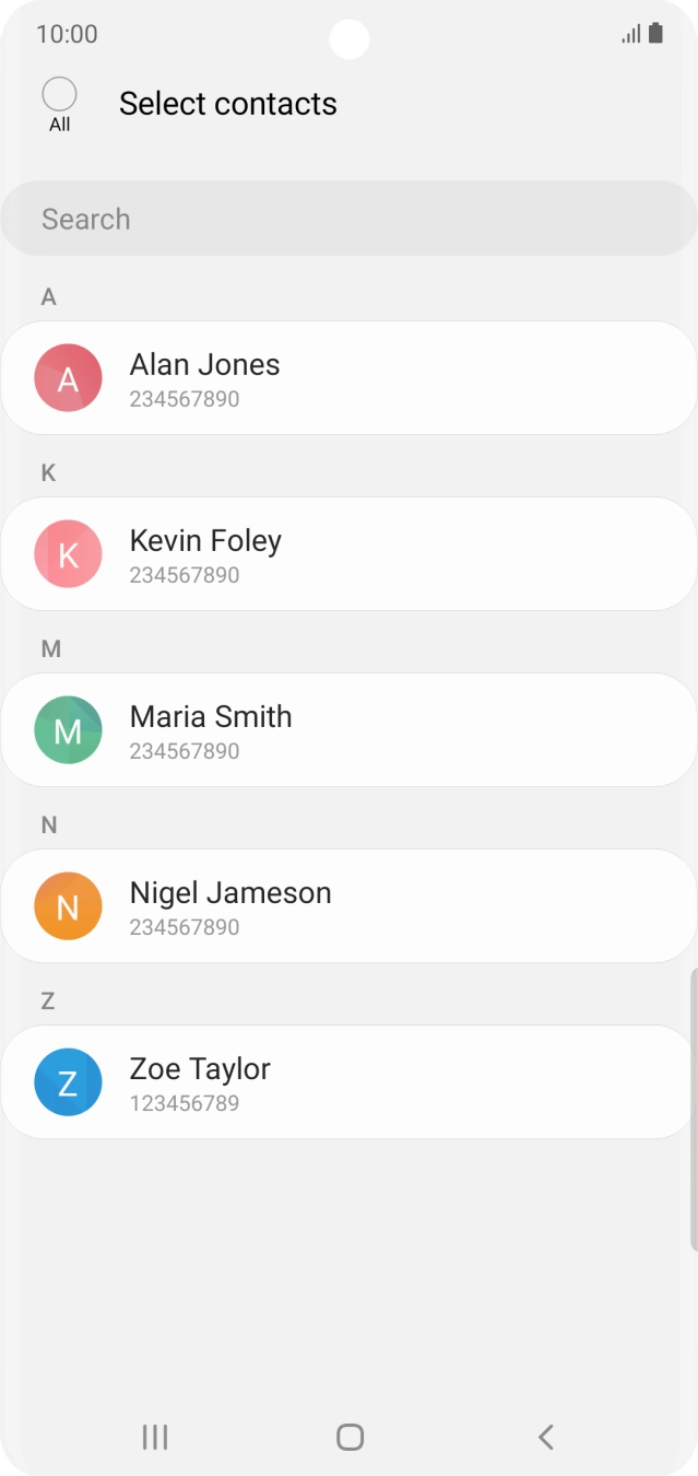 Press the field above 