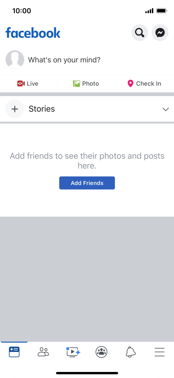 Press the text input field.