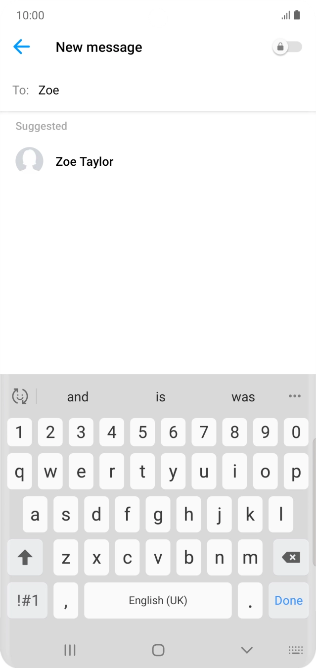Press the required contact.