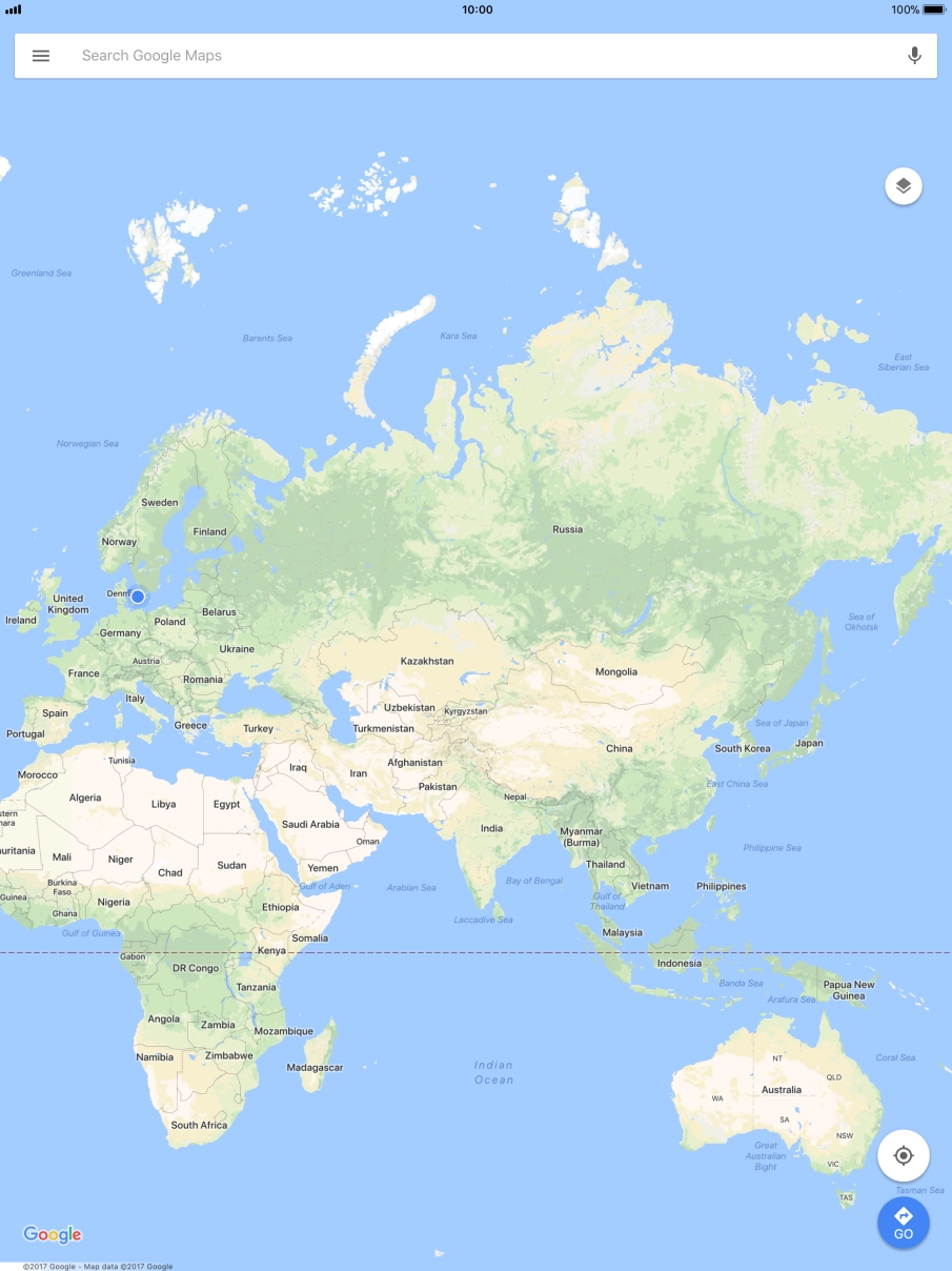 Press the search field and key in the required search word.