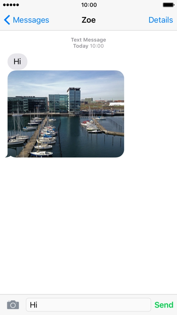 Key in the required reply and press Send.