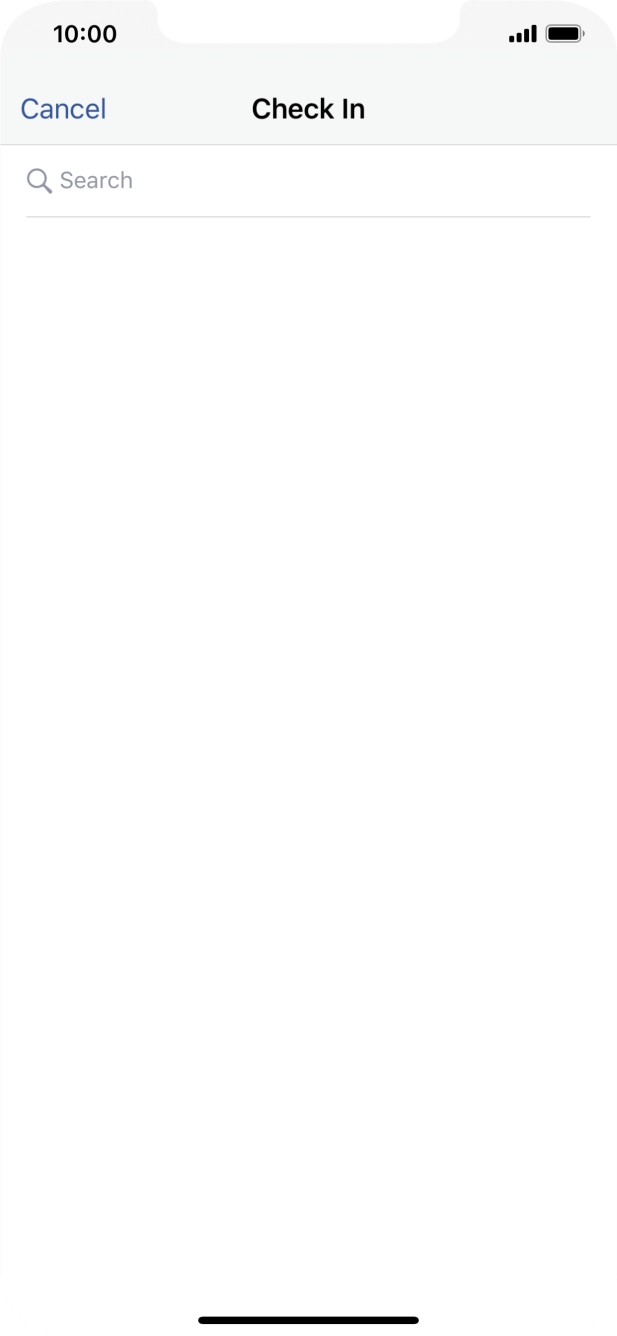 Press the search field.