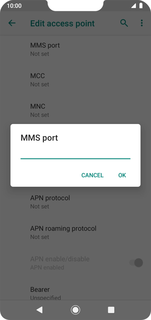 Key in 80 and press OK. Key in 80 and press OK.