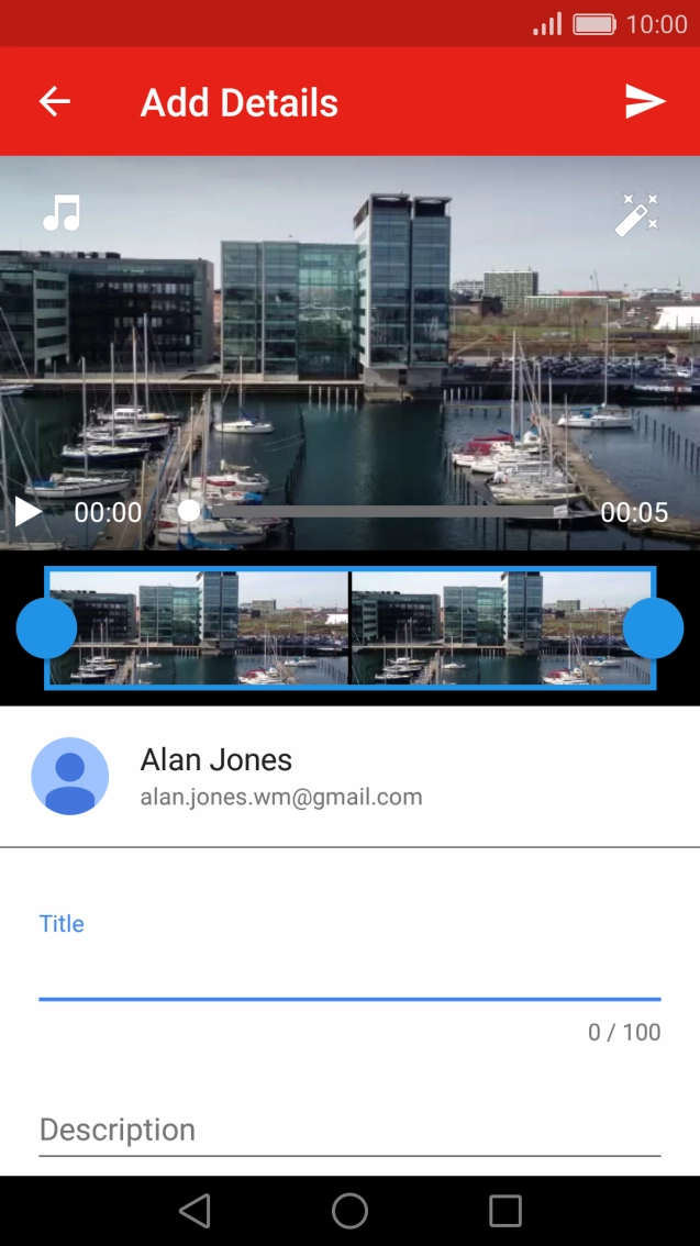 Press the field below 