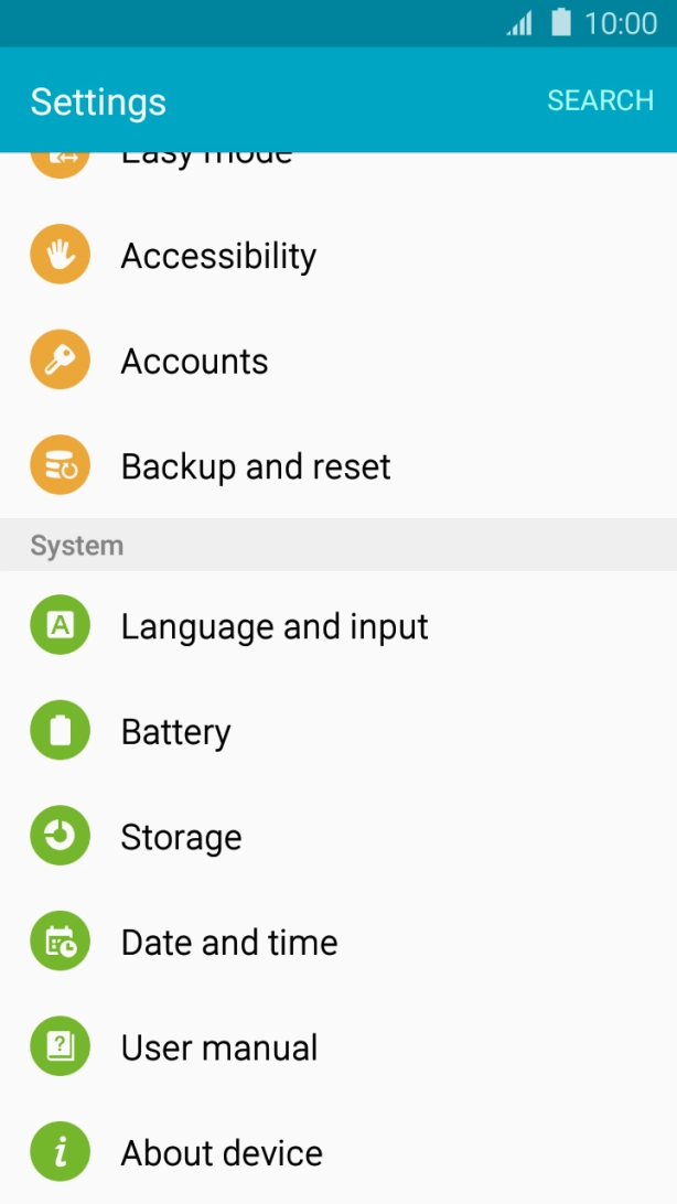 Press About device. Press About device.