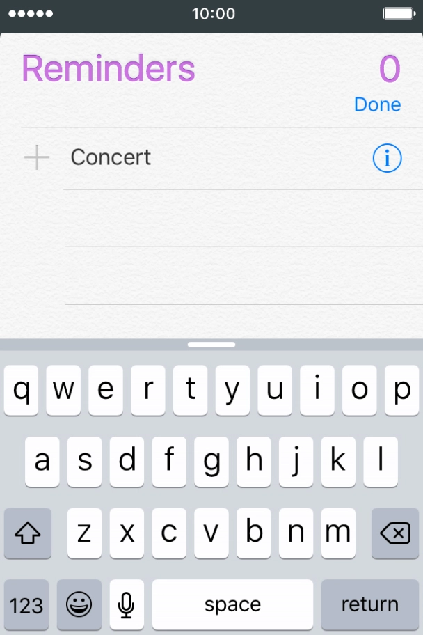 Press the information icon.