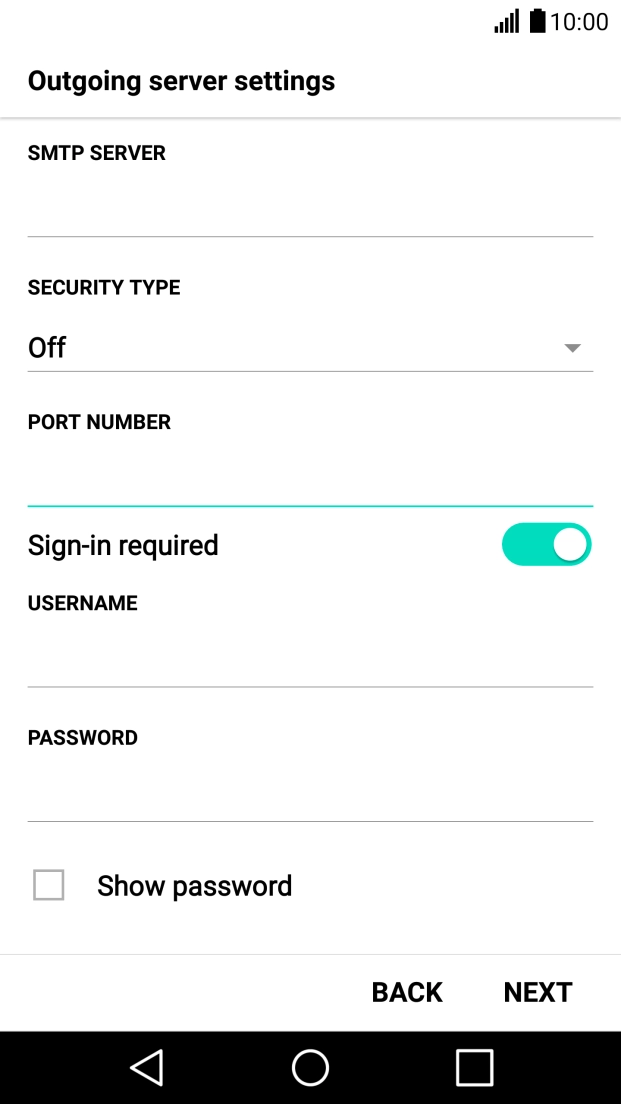 Press the field below 