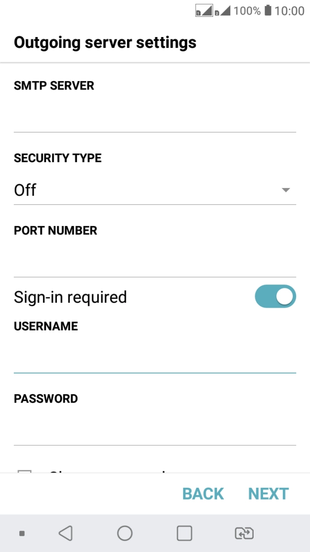 Press the field below 
