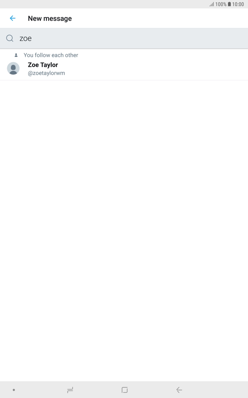 Key in the first letters of the recipient's name and press the required contact.