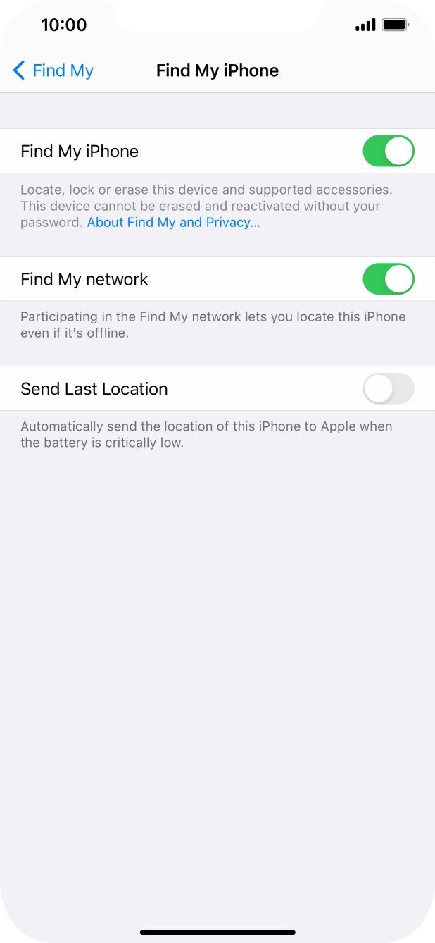 Press the indicator next to Press the indicator next to
