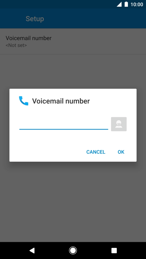 Key in +61101 and press OK.