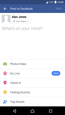 Press the text input field.