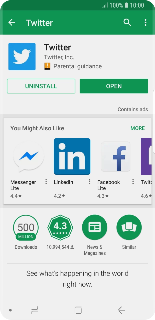 Press the Home key to return to the home screen. Press the Home key to return to the home screen.