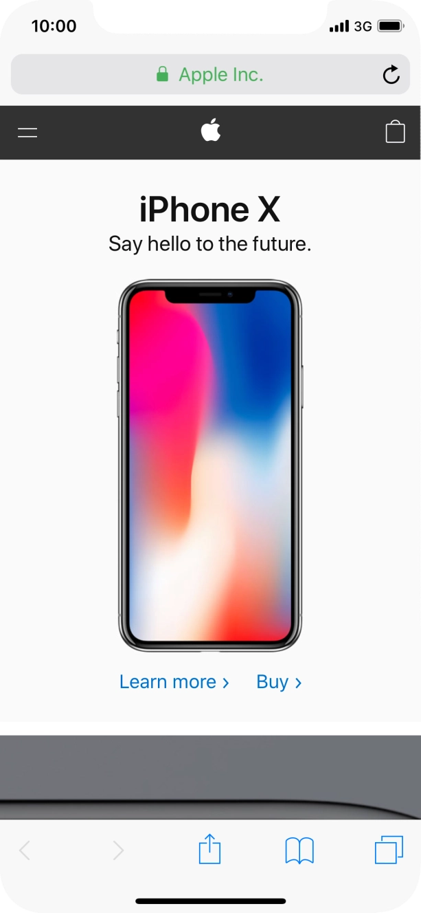 Press the address bar.