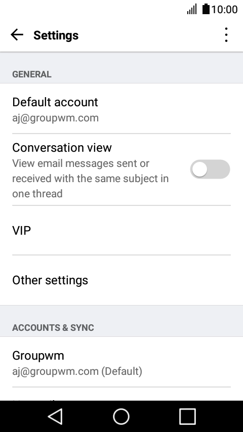 Press the Home key to return to the home screen.
