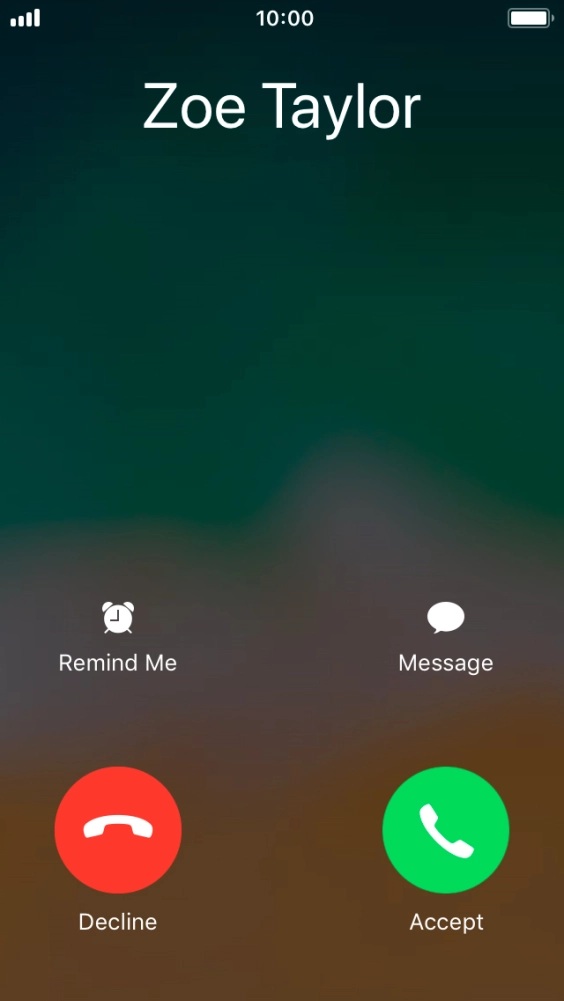 If the screen lock is turned off, press Accept.