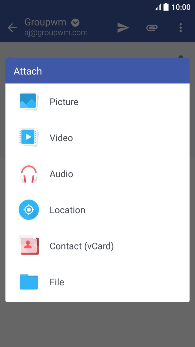 Press File and go to the required folder.