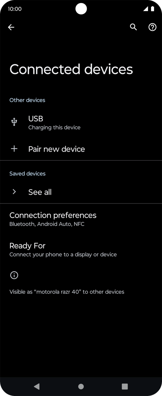 Press Pair new device.