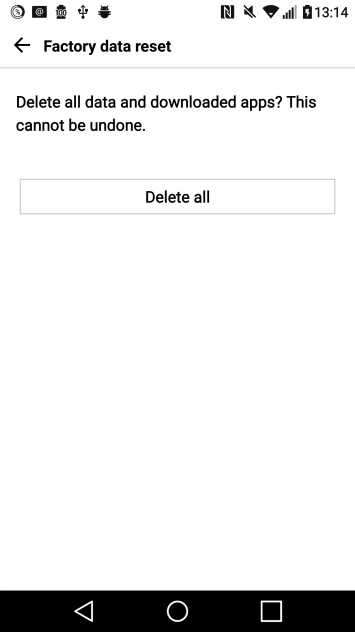 Press Delete all.