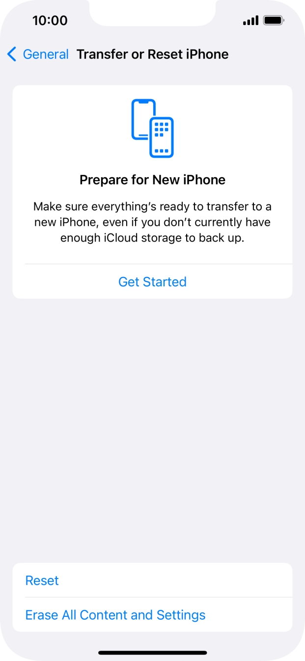 Press Reset. Press Reset.