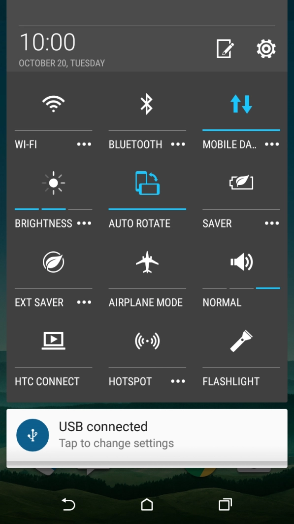 Press the settings icon.