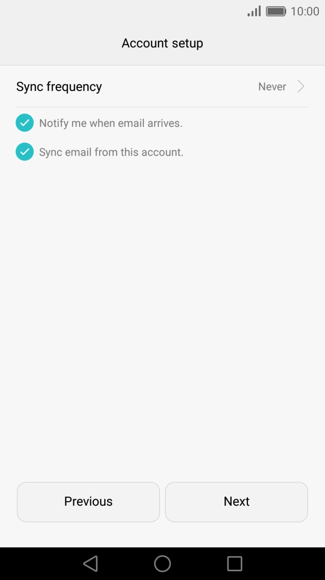 Press Sync frequency. Press Sync frequency.