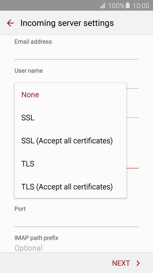 Press TLS to turn on the function.
