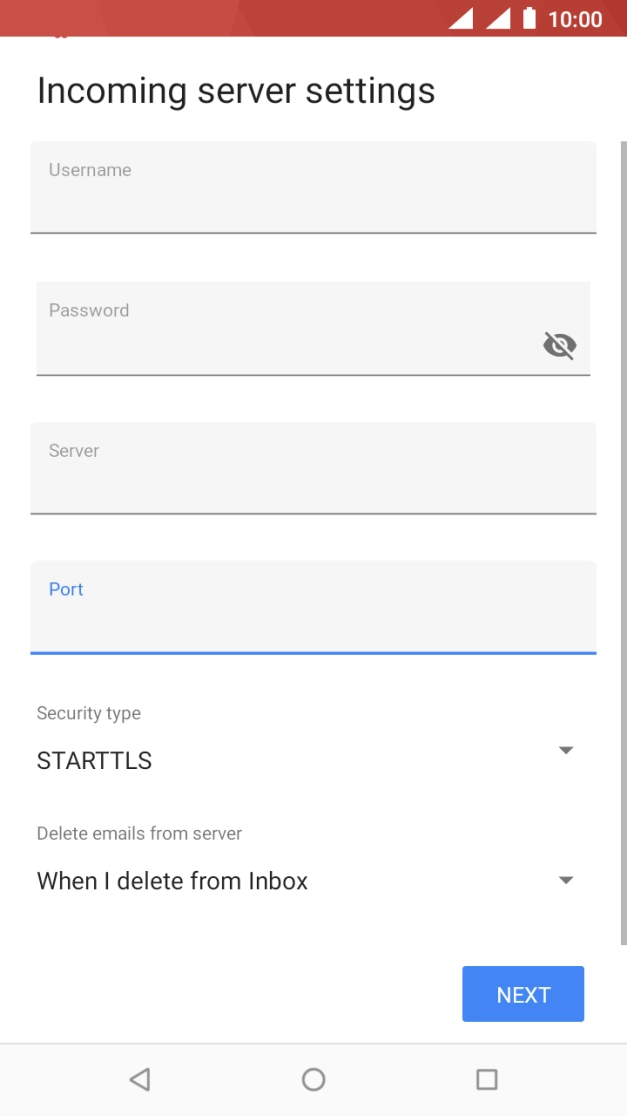 Press the drop down list below 