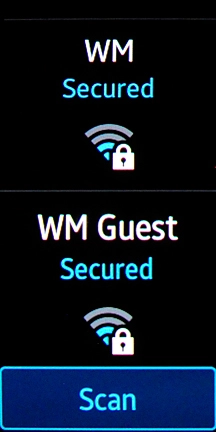 Press the required Wi-Fi network.