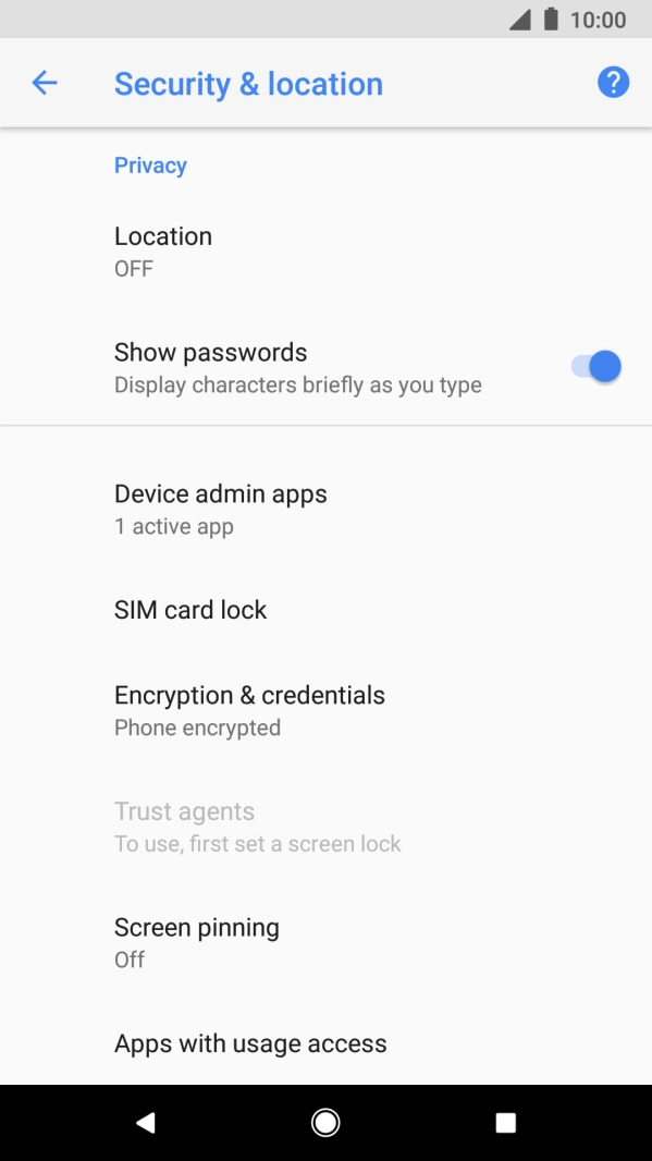 Press SIM card lock. Press SIM card lock.