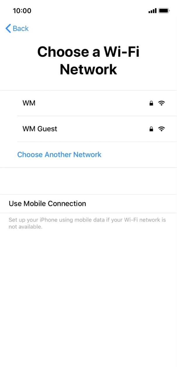 Press the required Wi-Fi network. Press the required Wi-Fi network.