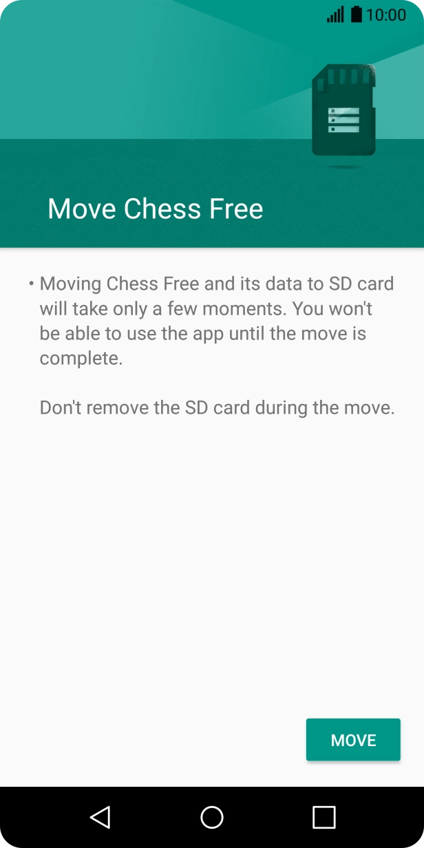 Press MOVE. Press MOVE.