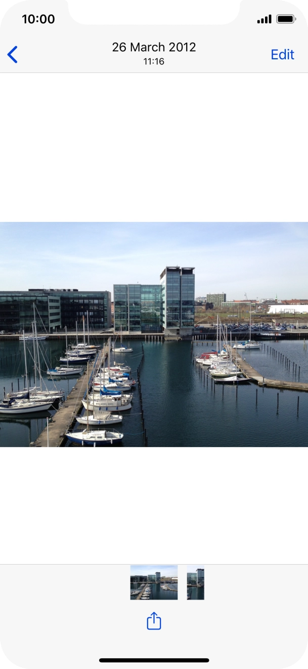 Press the share icon.